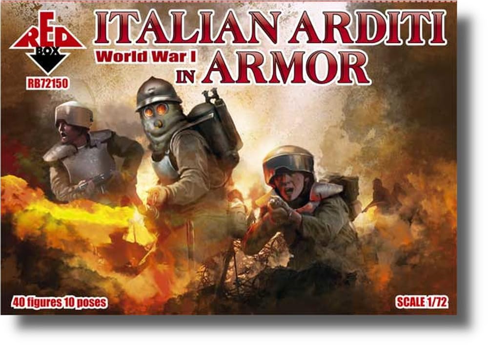 Red Box Italian Armored Elite Infantry Arditi 10 40 pieces plastic model ORR72150 1/72 poses,
Red Box Italian Armored Elite Infantry Arditi 10 40 pieces plastic model ORR72150 1/72 poses,