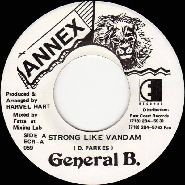 7inch Record GENERAL B - Strong Like Vandam ECR059 Annex Records 1996 US Reggae, Ska & Dub Used
7inch Record GENERAL B - Strong Like Vandam ECR059 Annex Records 1996 US Reggae, Ska & Dub Used