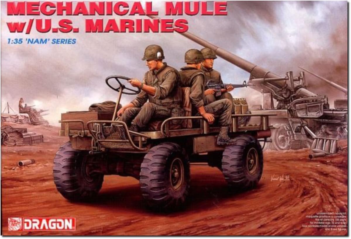Platz Dragon Vietnam War US Marine Corps M274 Truck Mechanical Mule Plastic Model DR3317 1/35 w/Marines (Combat Vehicle)
Platz Dragon Vietnam War US Marine Corps M274 Truck Mechanical Mule Plastic Model DR3317 1/35 w/Marines (Combat Vehicle)