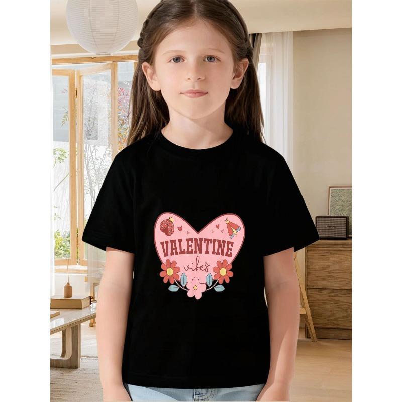 European sizes Girl s T-shirt with Heart, Butterfly, Ladybug, and Flower Print - Cute Valentine s Day Top 98cm чёрный
European sizes Girl s T-shirt with Heart, Butterfly, Ladybug, and Flower Print - Cute Valentine s Day Top 98cm чёрный