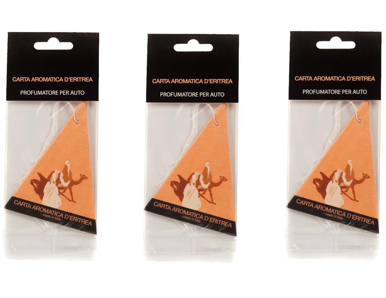 CASANOVA Original Eritrean Paper 3 Car Air Fresheners Eliminate Odors, Triangles of Pure Ecological Cellulose, Non-toxic
CASANOVA Original Eritrean Paper 3 Car Air Fresheners Eliminate Odors, Triangles of Pure Ecological Cellulose, Non-toxic