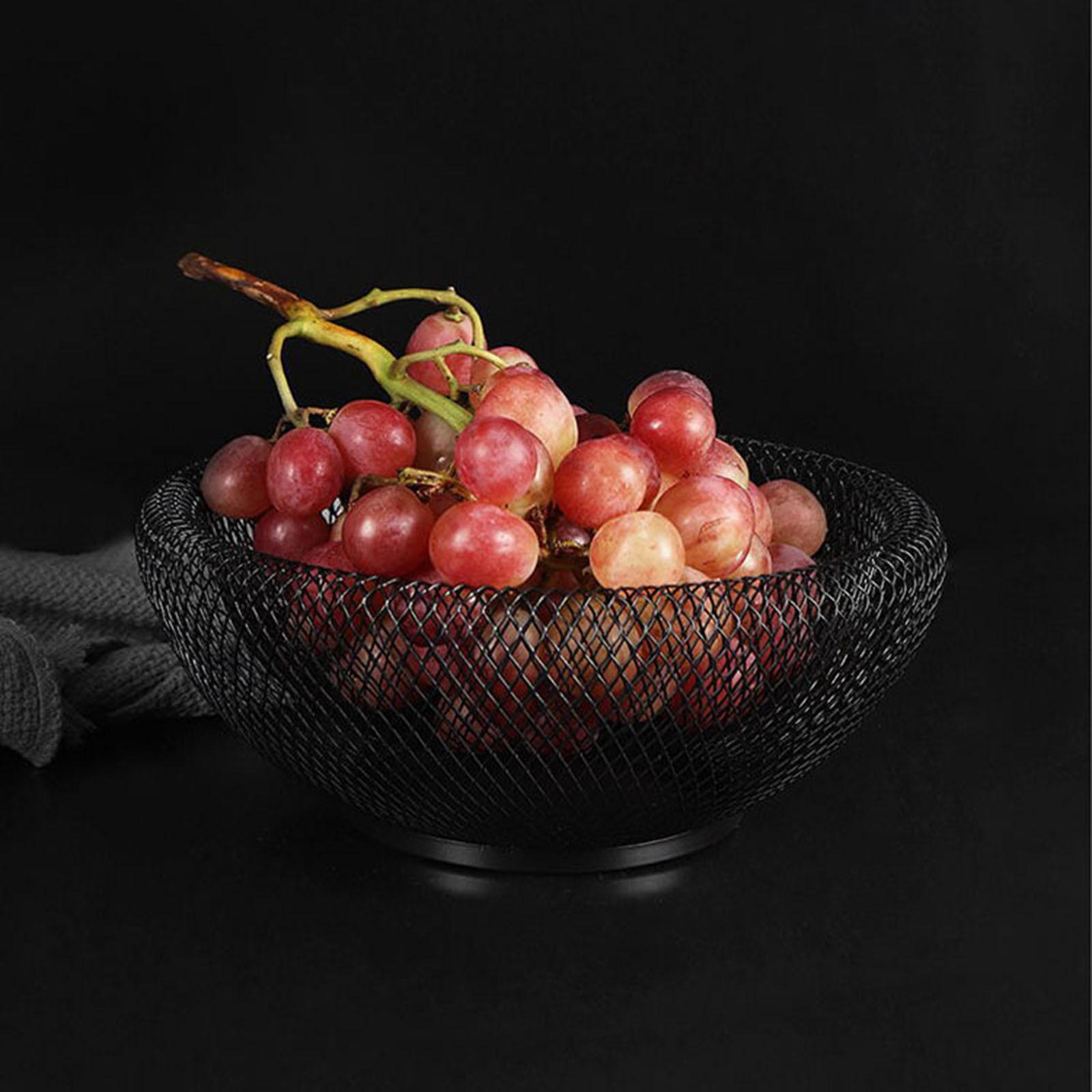 Metal Wire Fruit Basket Mesh Design Open Weave Storage Bowl for Kitchen Dining Table Countertop Use Durable Construction One Size чёрный
Metal Wire Fruit Basket Mesh Design Open Weave Storage Bowl for Kitchen Dining Table Countertop Use Durable Construction One Size чёрный