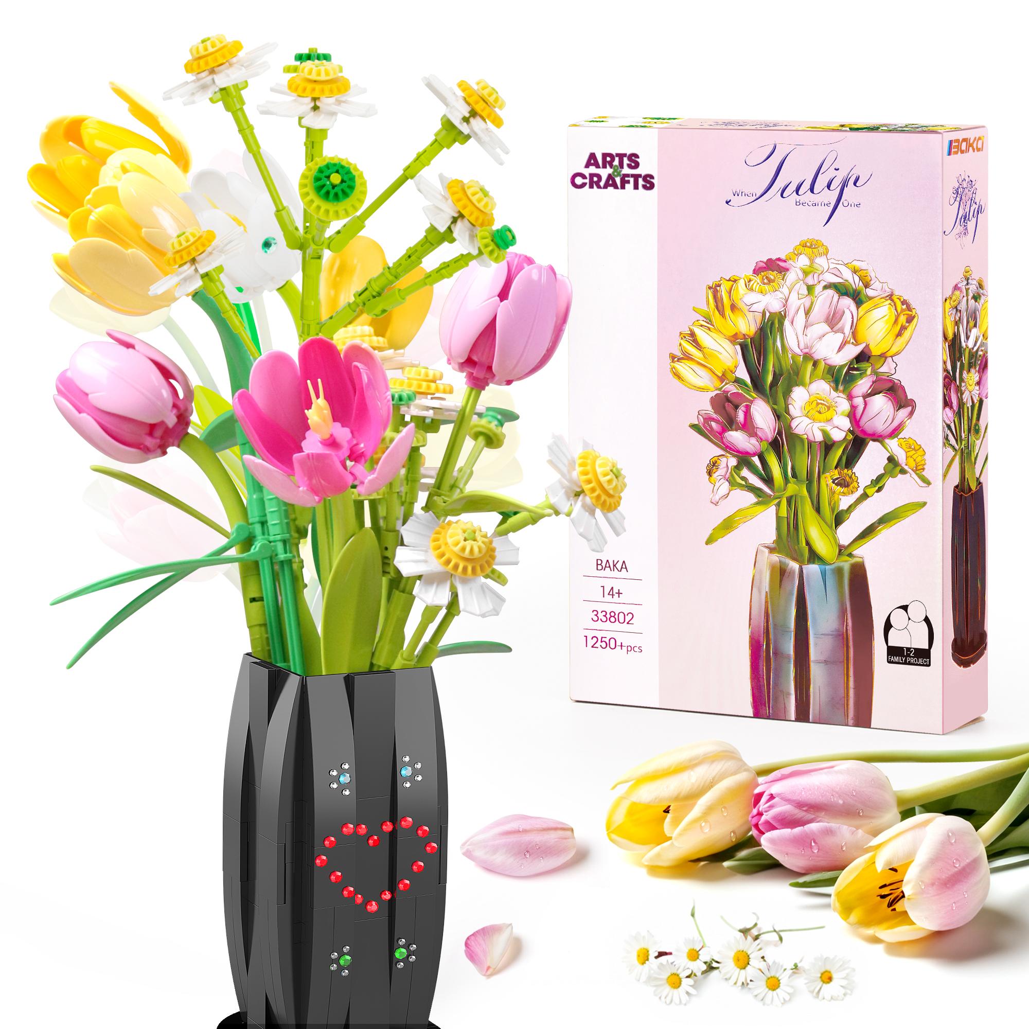EDUCIRO Tulips Flowers Bouquet Toys Building Set for Adults - Artificial Flowers with Daisy & Vase, Birthday for Her, Him United States
EDUCIRO Tulips Flowers Bouquet Toys Building Set for Adults - Artificial Flowers with Daisy & Vase, Birthday for Her, Him United States