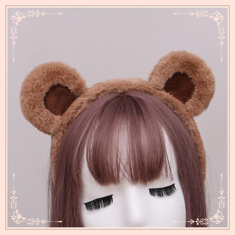 A handmade Japanese cute plush bear ear olita headdress cosplay accessories animal ear headband One Size
A handmade Japanese cute plush bear ear olita headdress cosplay accessories animal ear headband One Size