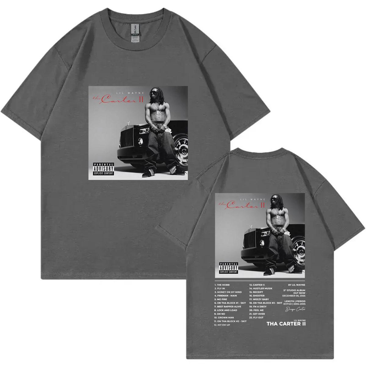 Rapper Lil Wayne Tha Carter II Album Poster Graphic T Shirts Unisexs Women Fashion Hip Hop Vintage Tshirt Summer Casual Tshirts 4XL
Rapper Lil Wayne Tha Carter II Album Poster Graphic T Shirts Unisexs Women Fashion Hip Hop Vintage Tshirt Summer Casual Tshirts 4XL