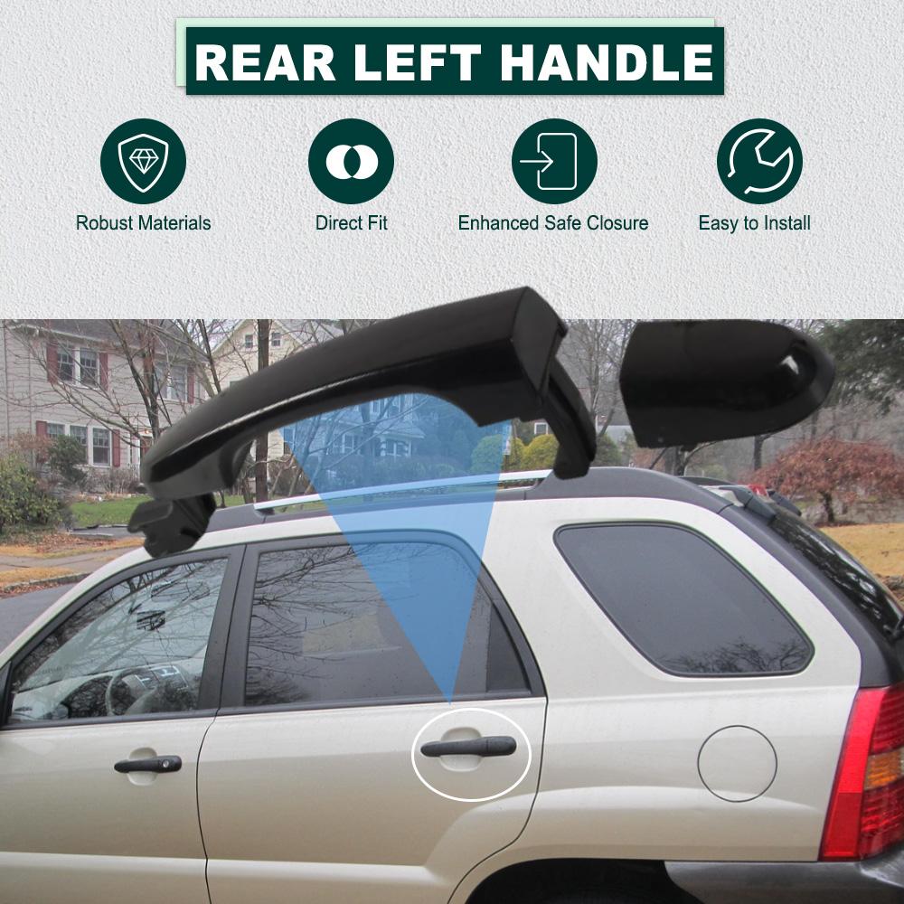 Car Exterior Outside Door Handle Front Rear Left Right for Kia Sportage 2005 2006 2007 2008 2009 2010 Left Hand Drive 826511F010 Black Rear Left
Car Exterior Outside Door Handle Front Rear Left Right for Kia Sportage 2005 2006 2007 2008 2009 2010 Left Hand Drive 826511F010 Black Rear Left