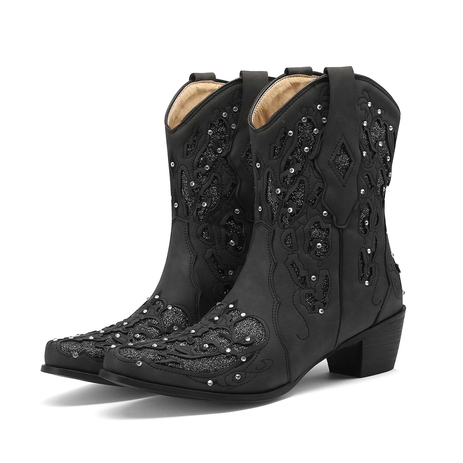 11 Wide Boots For Women Wide Calf Heels Women S Cowboy Boots Embroidered Square Toe Mid Calf Western Boots Zapatos De Mujer 41 чорний
11 Wide Boots For Women Wide Calf Heels Women S Cowboy Boots Embroidered Square Toe Mid Calf Western Boots Zapatos De Mujer 41 чорний