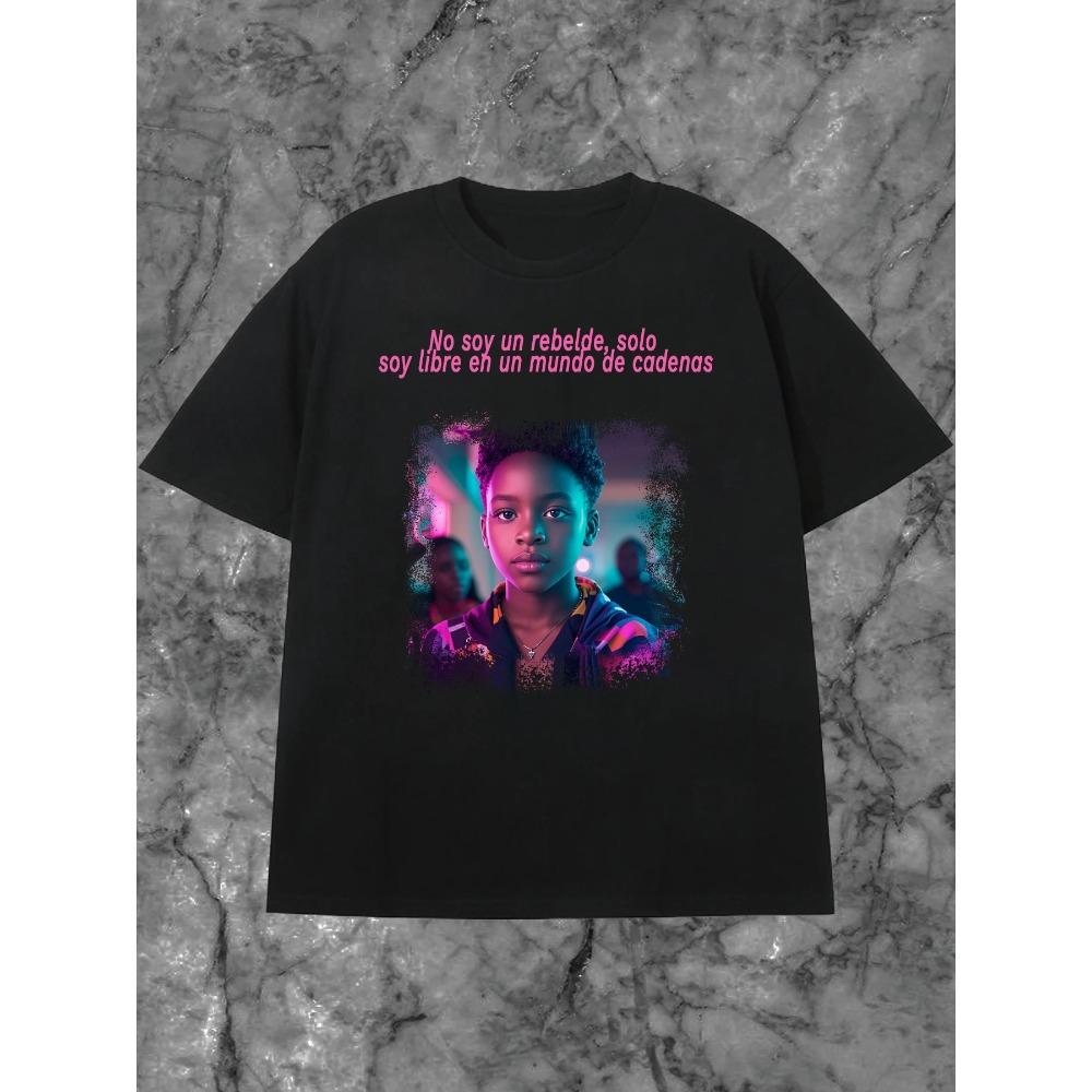 Men s Black 200g Cotton T - Shirt - Freedom Declaration Neon Character Heat Transfer Print Round Neck Short Sleeve XXXXXL чорний
Men s Black 200g Cotton T - Shirt - Freedom Declaration Neon Character Heat Transfer Print Round Neck Short Sleeve XXXXXL чорний