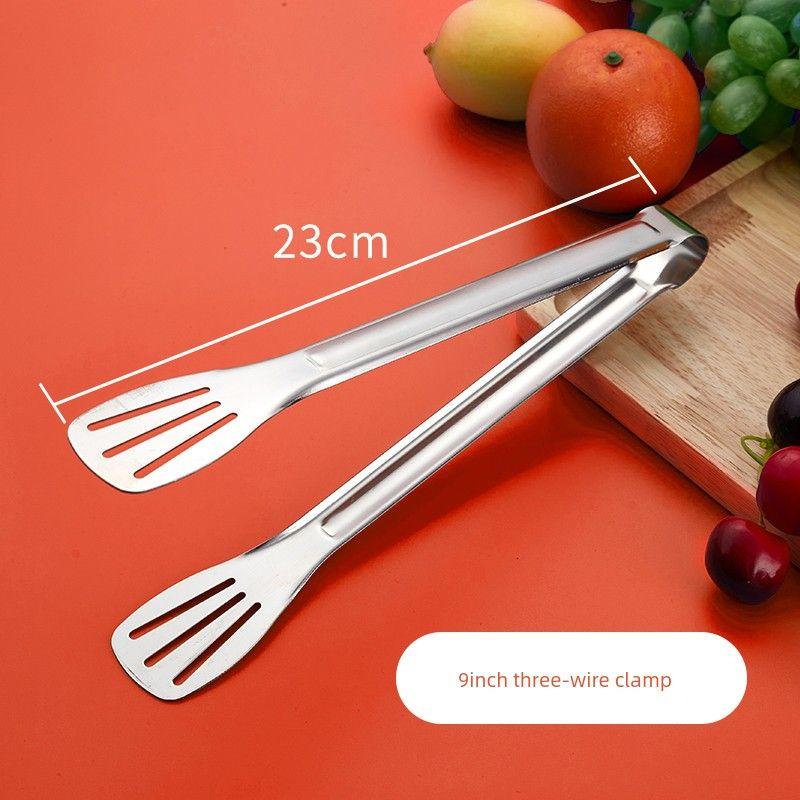 Stainless Steel Tongs for Barbecue Steak, Food Serving, Salad, Kitchen Baking, Bread Cutting, and Plating 9inch three-wire clamp
Stainless Steel Tongs for Barbecue Steak, Food Serving, Salad, Kitchen Baking, Bread Cutting, and Plating 9inch three-wire clamp