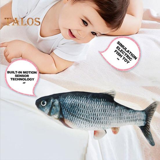 Игрушка для кошек Flopping Fish с кошачьей мятой Интерактивная автоматическая игрушка Floppy Carp Kitten Kicker, электрическая реалистичная плюшевая качающаяся рыба для домашних кошек и собак D
Игрушка для кошек Flopping Fish с кошачьей мятой Интерактивная автоматическая игрушка Floppy Carp Kitten Kicker, электрическая реалистичная плюшевая качающаяся рыба для домашних кошек и собак D