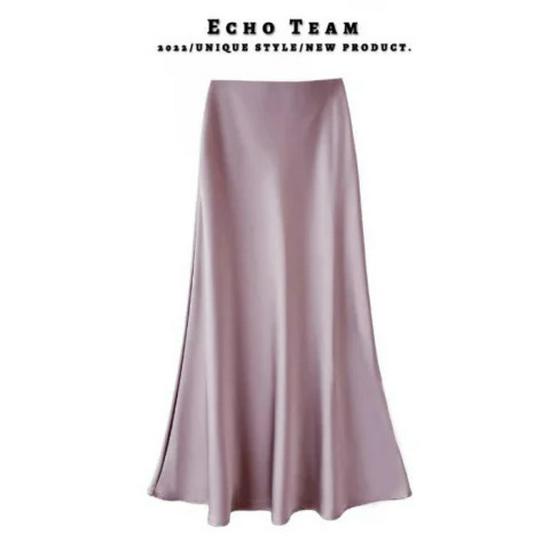 High-waisted Silk Satin Fishtail Skirt - Slimming A-line, Mid-length, Spring/Summer 2024 Collection 2XL
High-waisted Silk Satin Fishtail Skirt - Slimming A-line, Mid-length, Spring/Summer 2024 Collection 2XL