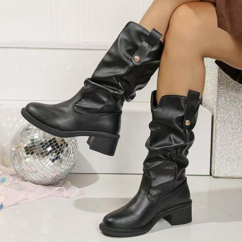 High Heel Pile Boots Martin Boots Medium Boots Brown Cowboy Boots Medium Heel Knight 40
High Heel Pile Boots Martin Boots Medium Boots Brown Cowboy Boots Medium Heel Knight 40
