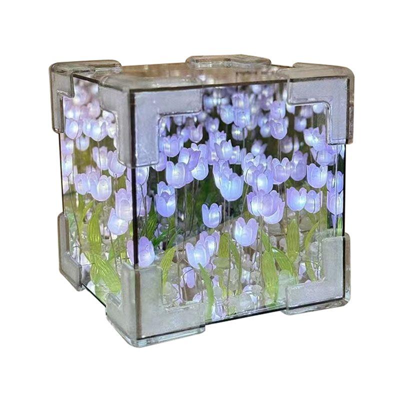 M-Modern-DIY Tulips Mirror Cube Night Light Room Lamp Decor Ornament Handmade Material Package Desk Decoration C фіолетовий
M-Modern-DIY Tulips Mirror Cube Night Light Room Lamp Decor Ornament Handmade Material Package Desk Decoration C фіолетовий