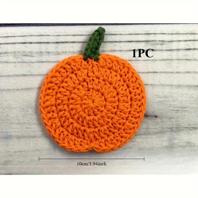 Fabric Handmade Drink Pads Autumn Crochet Pumpkin Coasters Fall Farmhouse Decoration Table Accessory Halloween Kitchen Gift
Fabric Handmade Drink Pads Autumn Crochet Pumpkin Coasters Fall Farmhouse Decoration Table Accessory Halloween Kitchen Gift