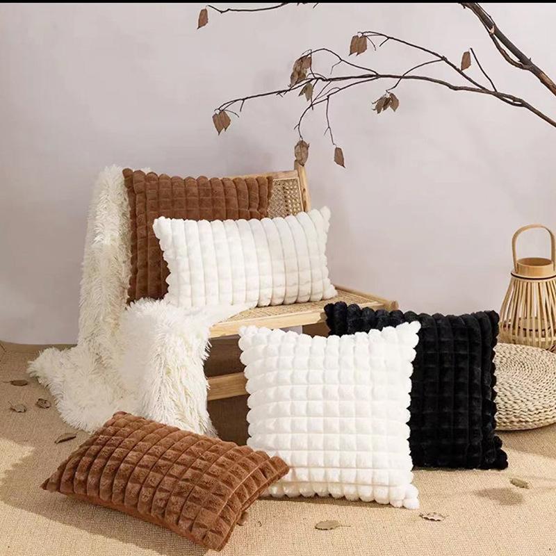 Sofa Living Room Office Pillow Cover Double-sided Rabbit Velvet Small Incense Cushion Waist Throw Pillow Solid Color Pillow Case
Sofa Living Room Office Pillow Cover Double-sided Rabbit Velvet Small Incense Cushion Waist Throw Pillow Solid Color Pillow Case