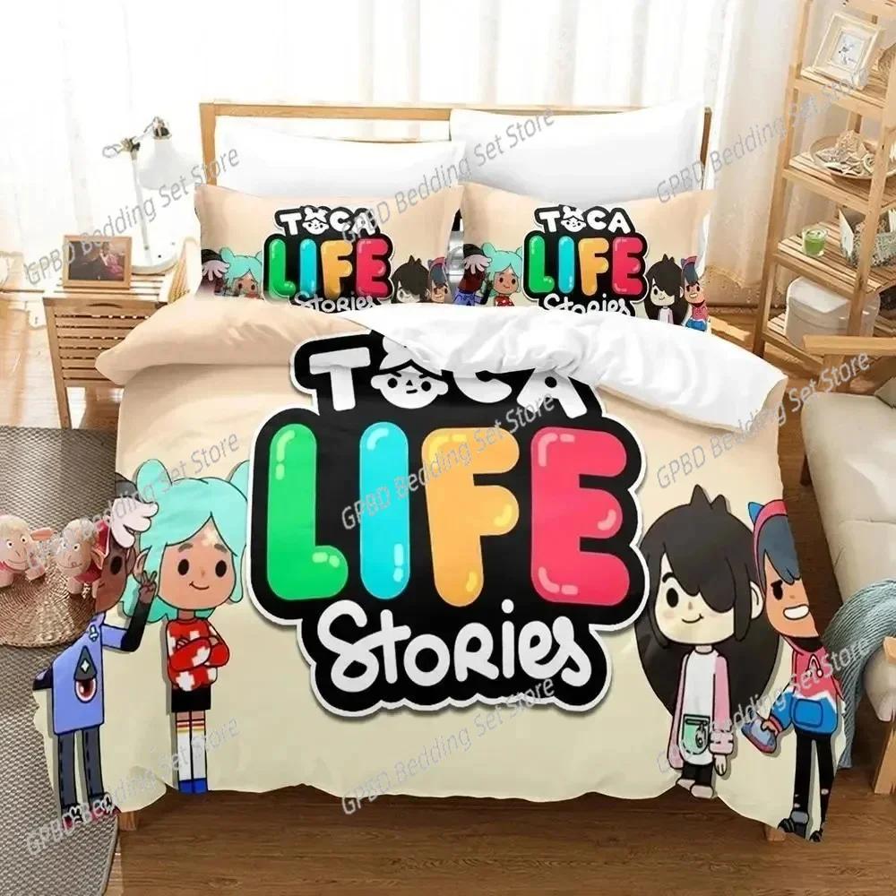Carton Game Toca Life World Beding Set Bedrom Soft Modern Bedspreads Comefortable Children Kids Soft Duvet Cover Comfortable Quilt Cover And Pilowcase 120*200cm Single
Carton Game Toca Life World Beding Set Bedrom Soft Modern Bedspreads Comefortable Children Kids Soft Duvet Cover Comfortable Quilt Cover And Pilowcase 120*200cm Single