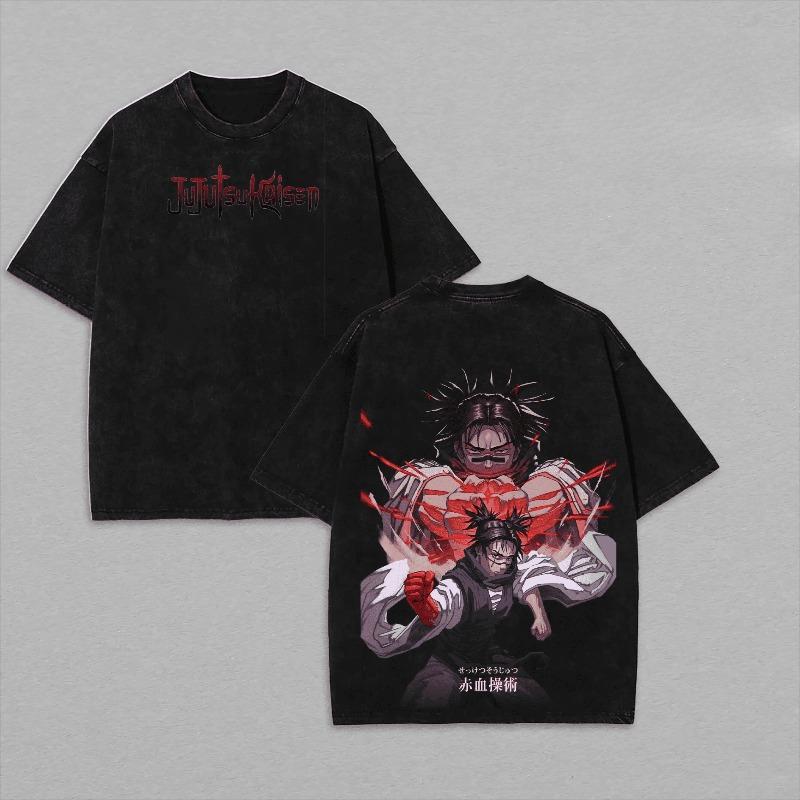 Japanese Anime Jujutsu Kaisen T-shirt Choso Washed Gothic Y2k T Shirt Summer Casual Short Sleeve Cotton Tees Tops Men Clothing XXL чорний
Japanese Anime Jujutsu Kaisen T-shirt Choso Washed Gothic Y2k T Shirt Summer Casual Short Sleeve Cotton Tees Tops Men Clothing XXL чорний