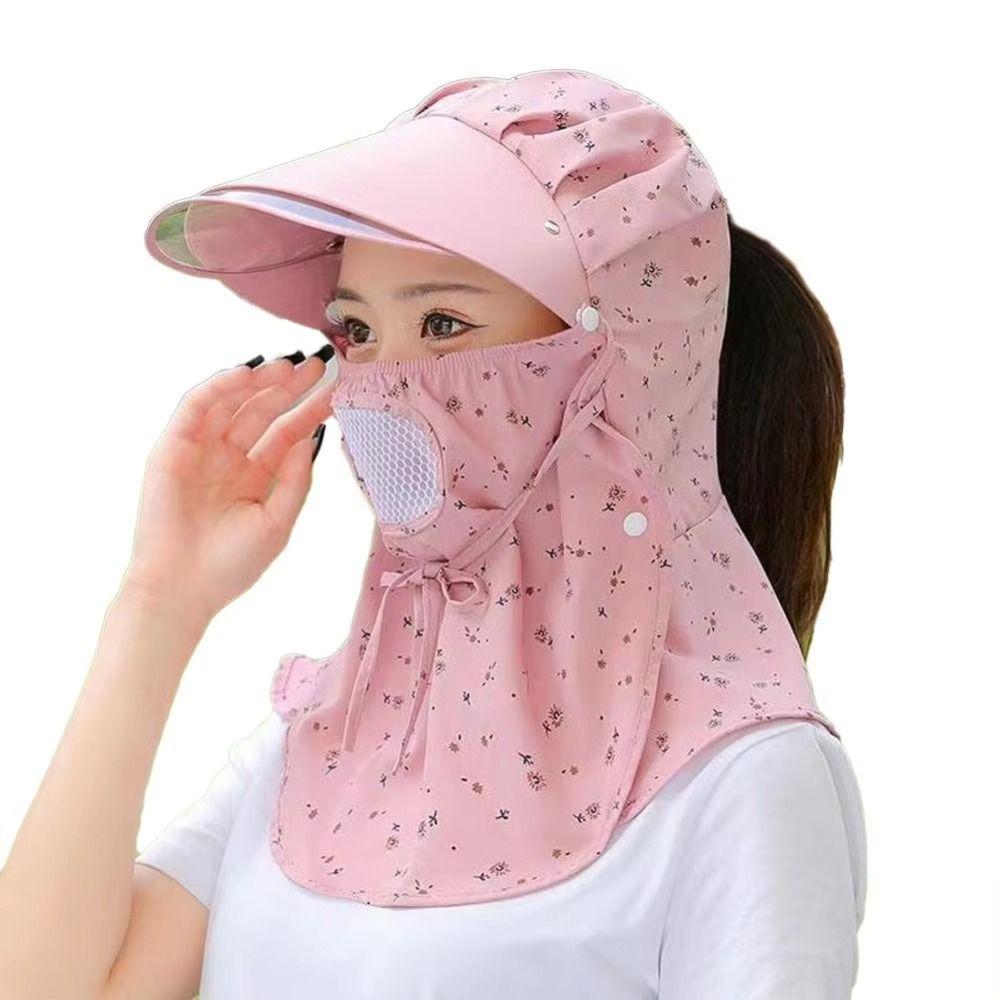 Floral Print Sun Protection Hat UV Protection Face Covering Sunhat Fashion Picking Tea Hat Fishing рожевий
Floral Print Sun Protection Hat UV Protection Face Covering Sunhat Fashion Picking Tea Hat Fishing рожевий