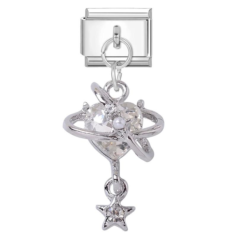 Fashion Crystal Heart Star Flower Moon Tassel Chain Pendant Italian Charm Link Fit 9mm Bracelet Stainless Steel Women DIY Making
Fashion Crystal Heart Star Flower Moon Tassel Chain Pendant Italian Charm Link Fit 9mm Bracelet Stainless Steel Women DIY Making