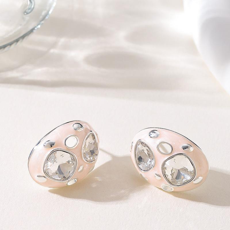 Fashion exaggerated personality diamond-encrusted zircon drip geometric stud earrings light luxury high-end earrings рожевий
Fashion exaggerated personality diamond-encrusted zircon drip geometric stud earrings light luxury high-end earrings рожевий