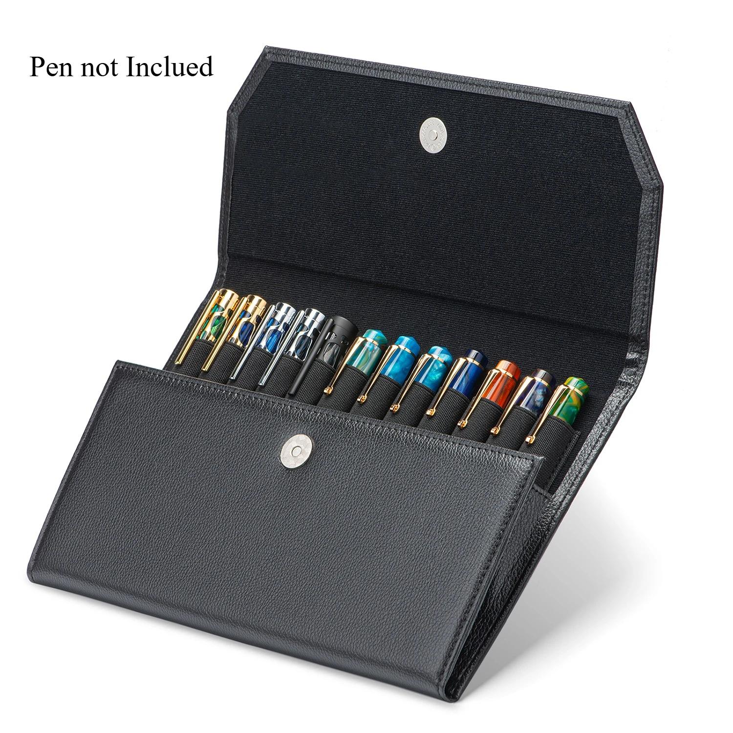 Asvine 12 Slots Fountain Pen Case Pen Storage Bag Genuine Leather Minimalist Waterproof Black/ Brown Case School Stationery чёрный
Asvine 12 Slots Fountain Pen Case Pen Storage Bag Genuine Leather Minimalist Waterproof Black/ Brown Case School Stationery чёрный