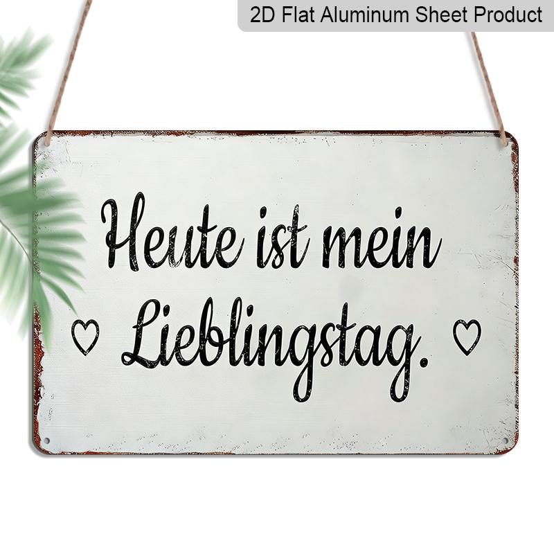 2D Flat - German Vintage Metal Sign - Today Is My Favorite Day with Heart Detail, Rustic Home Decor 8.0X12.0 Inch, Perfect Gift for Birthdays and 20*30cm
2D Flat - German Vintage Metal Sign - Today Is My Favorite Day with Heart Detail, Rustic Home Decor 8.0X12.0 Inch, Perfect Gift for Birthdays and 20*30cm