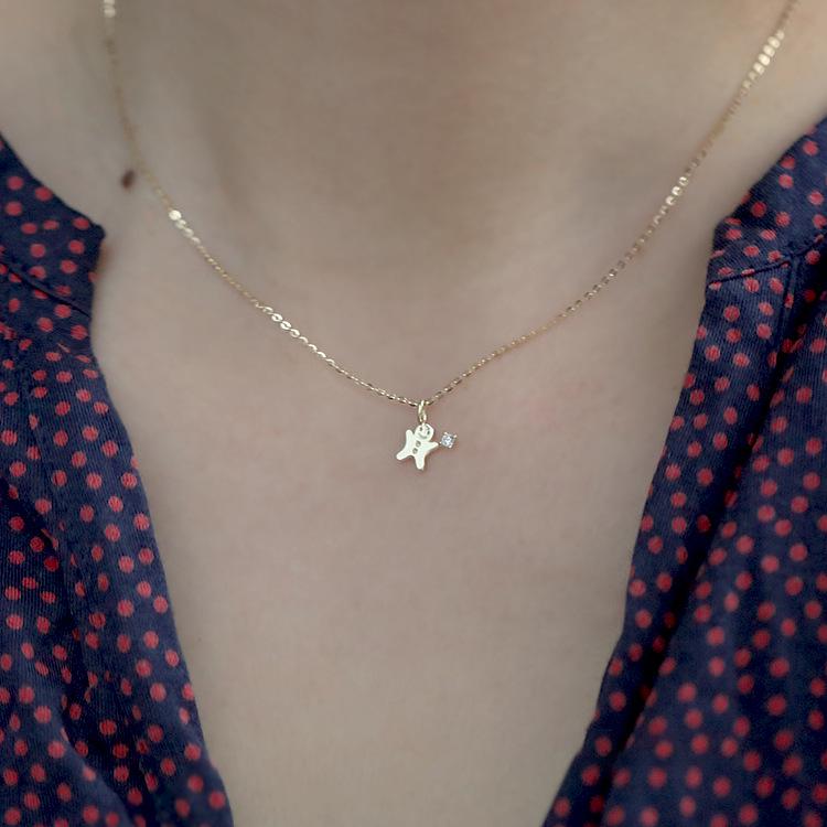 S925 Sterling Silver Gold-Plated Gingerbread Man Necklace - Cute, Niche Design for Versatile, Elegant Women s Clavicle Jewelry 925 Silver
S925 Sterling Silver Gold-Plated Gingerbread Man Necklace - Cute, Niche Design for Versatile, Elegant Women s Clavicle Jewelry 925 Silver