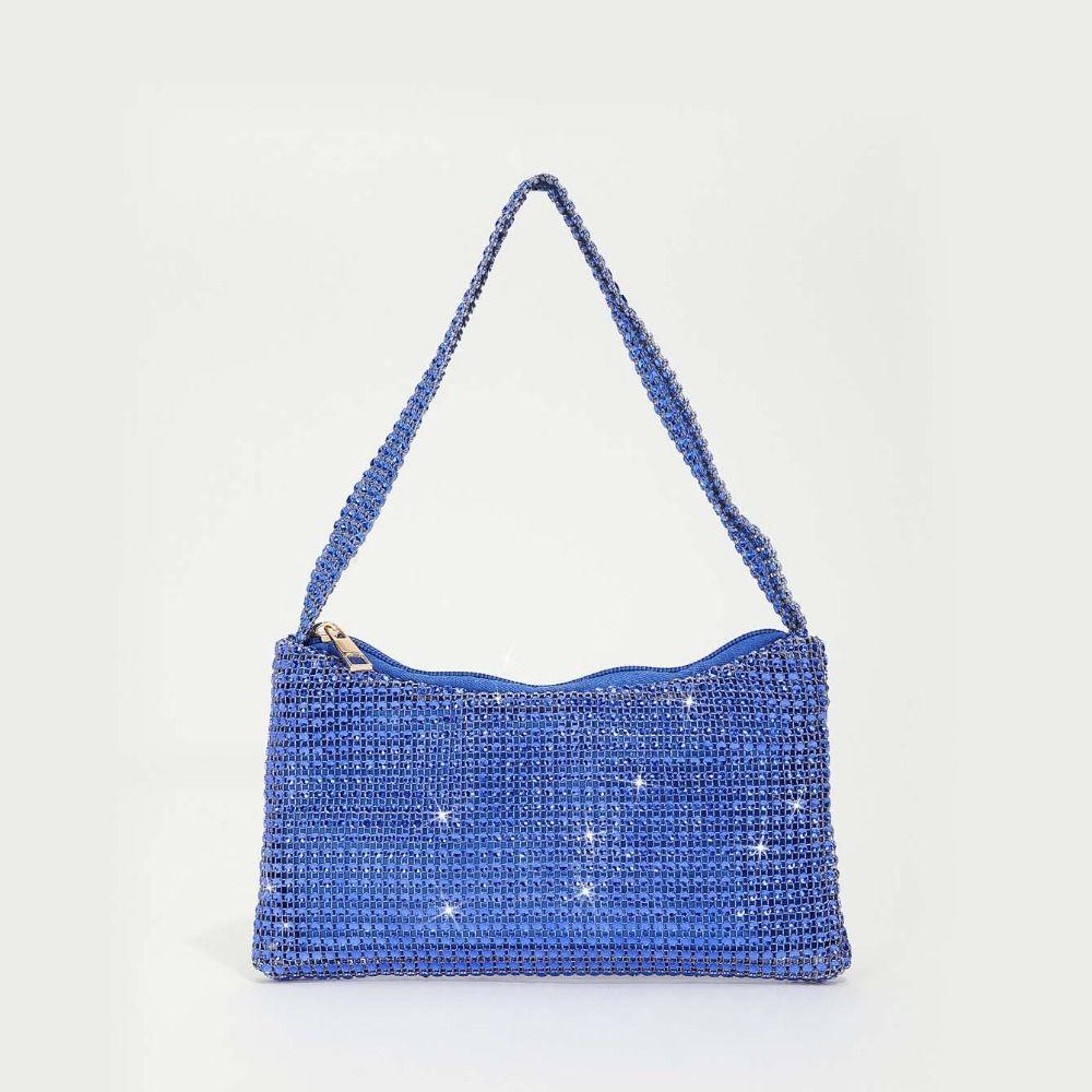French Shiny Evening Banquet Bag Temperament Mini Glitter Shoulder Bag Underarm Bag Small Purse Rhineste Hand Bag Women темно-синього кольору
French Shiny Evening Banquet Bag Temperament Mini Glitter Shoulder Bag Underarm Bag Small Purse Rhineste Hand Bag Women темно-синього кольору