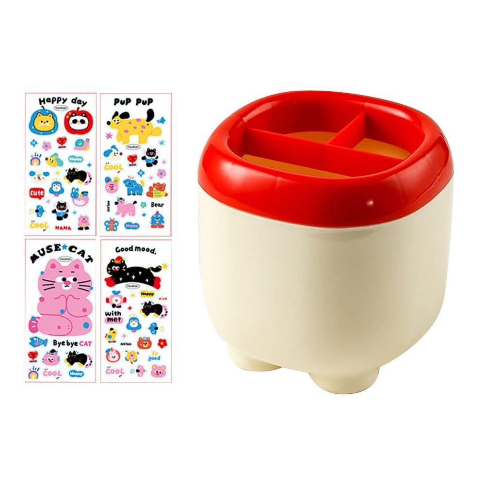 Многосеточный держатель для ручек, большая вместимость, органайзер для кистей для макияжа, симпатичная настольная коробка для хранения красный
Многосеточный держатель для ручек, большая вместимость, органайзер для кистей для макияжа, симпатичная настольная коробка для хранения красный