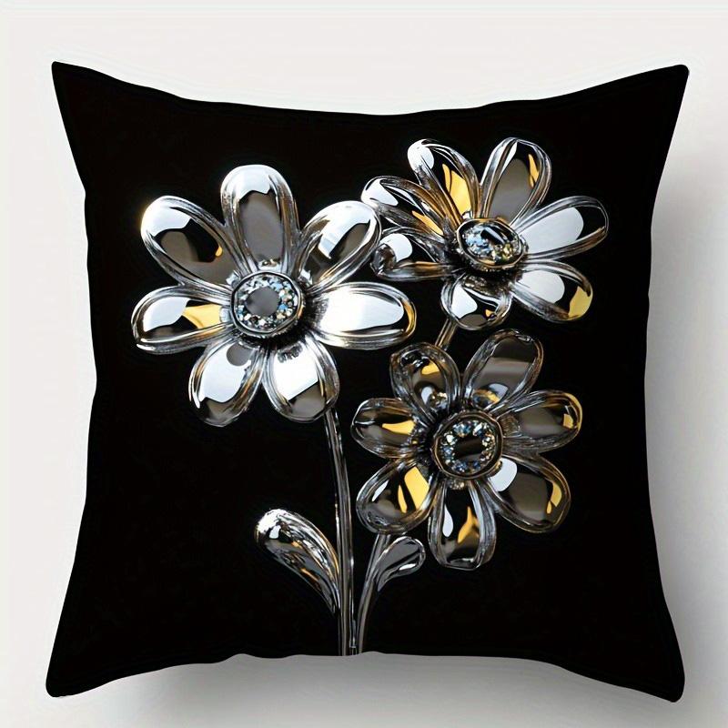 Home Decor Shiny Metallic Flowers, Leaf & Tree Pillow Covers Pattern Cushion Cover Suitable For Sofa Bedroom Car Pillow Cover 20x20Inch
Home Decor Shiny Metallic Flowers, Leaf & Tree Pillow Covers Pattern Cushion Cover Suitable For Sofa Bedroom Car Pillow Cover 20x20Inch