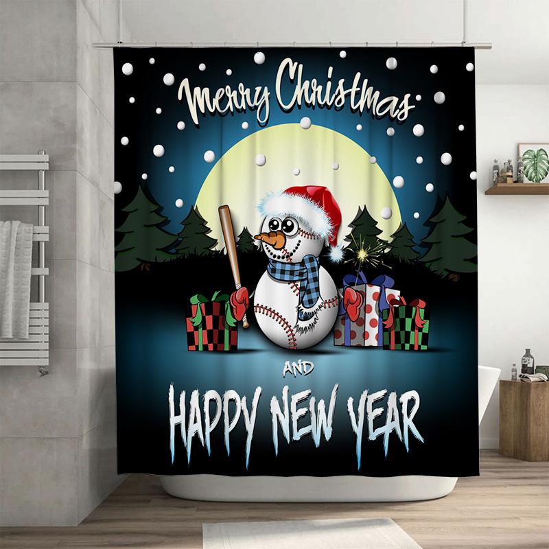 Tu Festive Snowman Holiday Shower Curtain Winter Wonderland Christmas Decor Bathroom Set Waterproof Home Decor W60H190(CM)-1 Pcs
Tu Festive Snowman Holiday Shower Curtain Winter Wonderland Christmas Decor Bathroom Set Waterproof Home Decor W60H190(CM)-1 Pcs