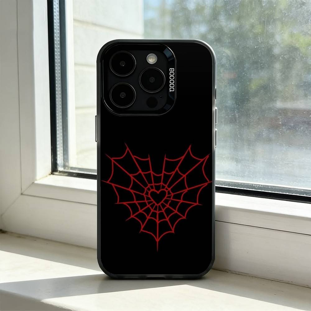 Cool Spider Web H-Heart Phone Case For iPhone 17,16,15,14,13,12,11 Plus,Pro Max,XS,Colored Silver Plated Inside Cover iPhone16se4
Cool Spider Web H-Heart Phone Case For iPhone 17,16,15,14,13,12,11 Plus,Pro Max,XS,Colored Silver Plated Inside Cover iPhone16se4