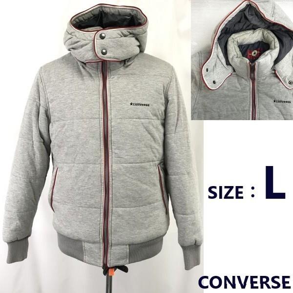 CONVERSE padded jacket men L gray removable hood coat jumper
CONVERSE padded jacket men L gray removable hood coat jumper