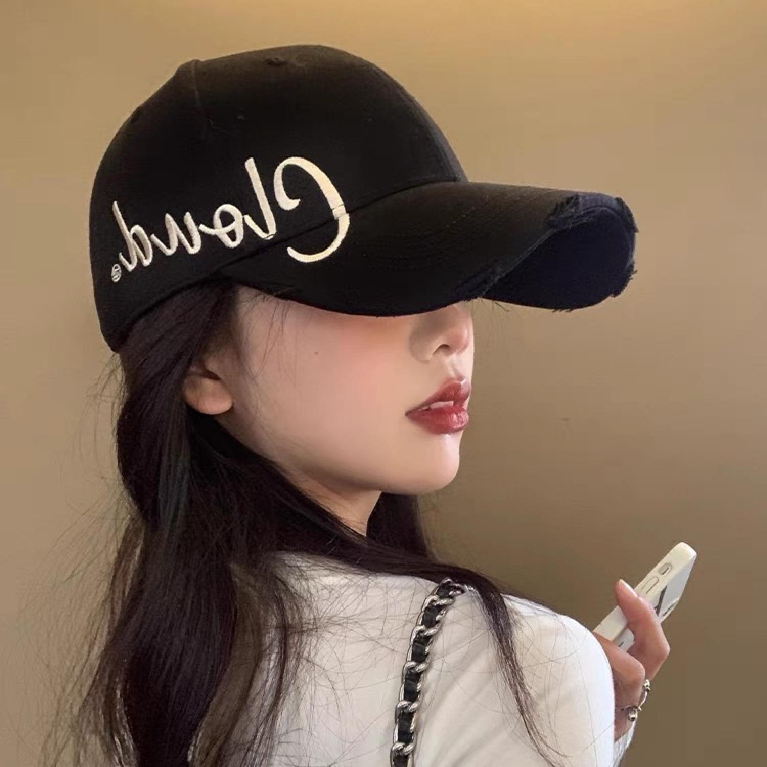 Black Hard Top Baseball Cap Women Summer Letters Big Head Hat Baseball Cap Sun Protection Korean Hat Men Trendy Embroidery Adjustable
Black Hard Top Baseball Cap Women Summer Letters Big Head Hat Baseball Cap Sun Protection Korean Hat Men Trendy Embroidery Adjustable