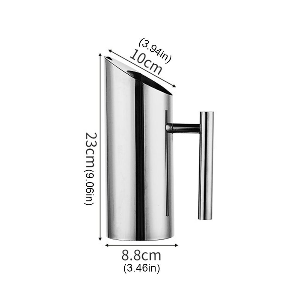 Кувшин для фруктового сока 1/2 л, кухонный кувшин для холодного вина, нержавеющая сталь, чайник для ледяной воды, чайник для бара, отеля, KTV, ресторана
Кувшин для фруктового сока 1/2 л, кухонный кувшин для холодного вина, нержавеющая сталь, чайник для ледяной воды, чайник для бара, отеля, KTV, ресторана