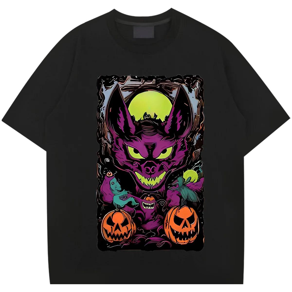 Футболка с изображением летучей мыши и тыквы, короткий рукав, круглый вырез, стиль рэп, для мужчин и женщин, модная футболка XXXXXL чёрный
Футболка с изображением летучей мыши и тыквы, короткий рукав, круглый вырез, стиль рэп, для мужчин и женщин, модная футболка XXXXXL чёрный