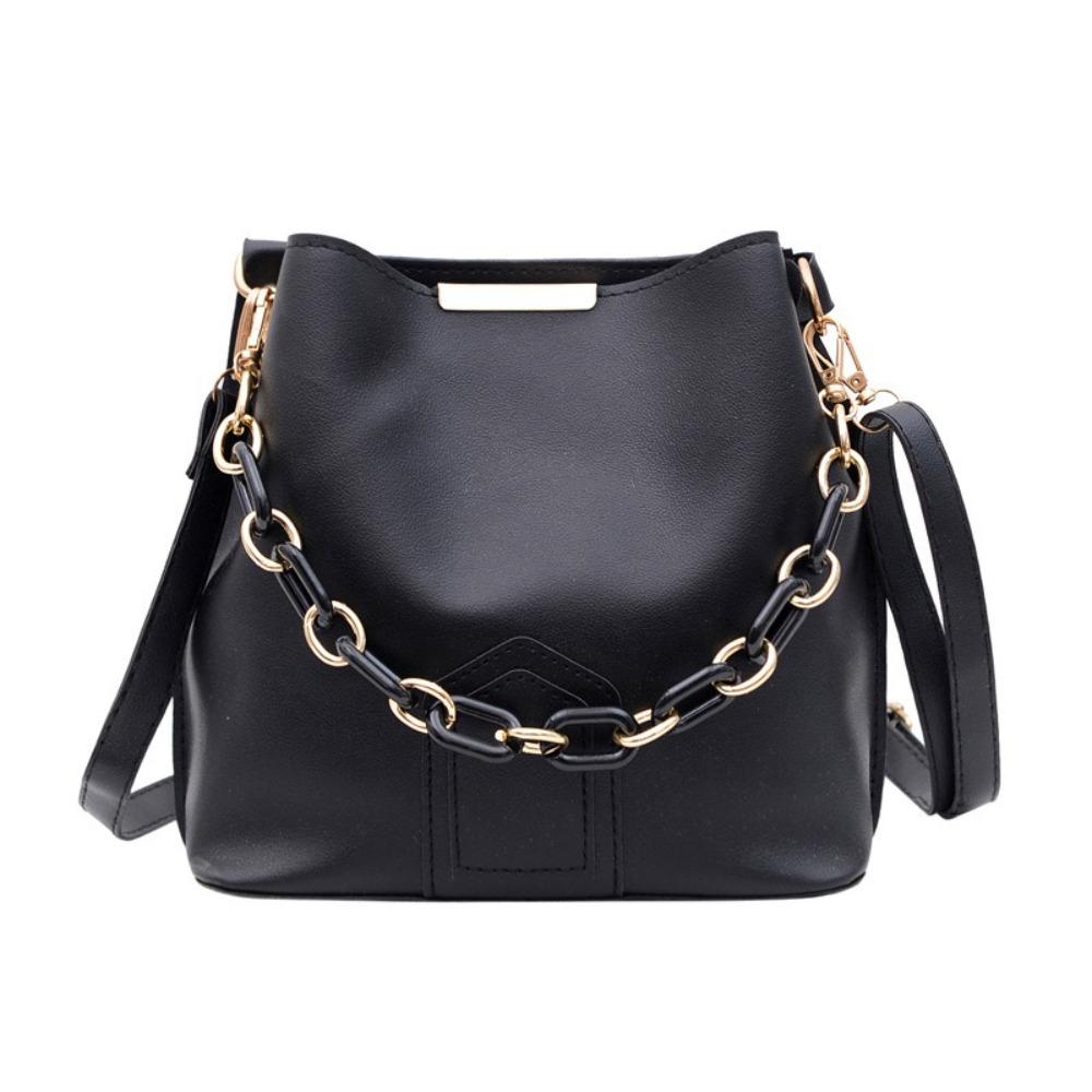 Soild Color Women Bucket Bag Single Shoulder Chain Crossbody Bag Retro PU Leather Handbag Shopping
Soild Color Women Bucket Bag Single Shoulder Chain Crossbody Bag Retro PU Leather Handbag Shopping
