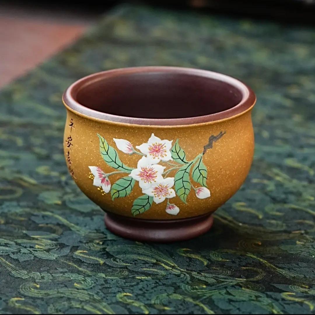 150ml Yixing Zisha White Plum Blossom Butterfly Teacup Vintage Tea Bowl Water Jug Tea-tasting Fragrance Cup Jianzhan Master Cups
150ml Yixing Zisha White Plum Blossom Butterfly Teacup Vintage Tea Bowl Water Jug Tea-tasting Fragrance Cup Jianzhan Master Cups