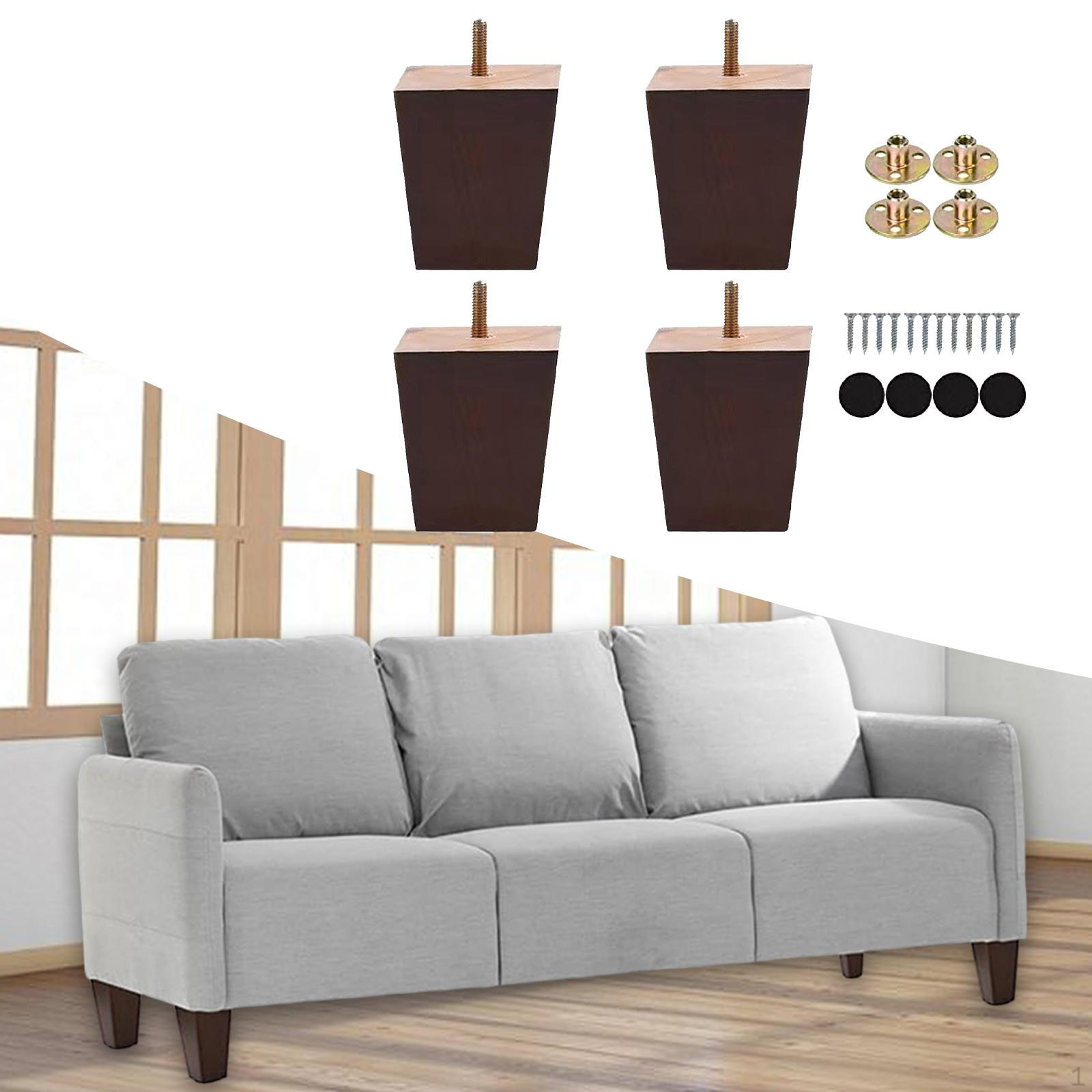 4 Pack of Solid Wood Legs for Furniture Replacement Non Slip Feet Armchair 8cm Height
4 Pack of Solid Wood Legs for Furniture Replacement Non Slip Feet Armchair 8cm Height