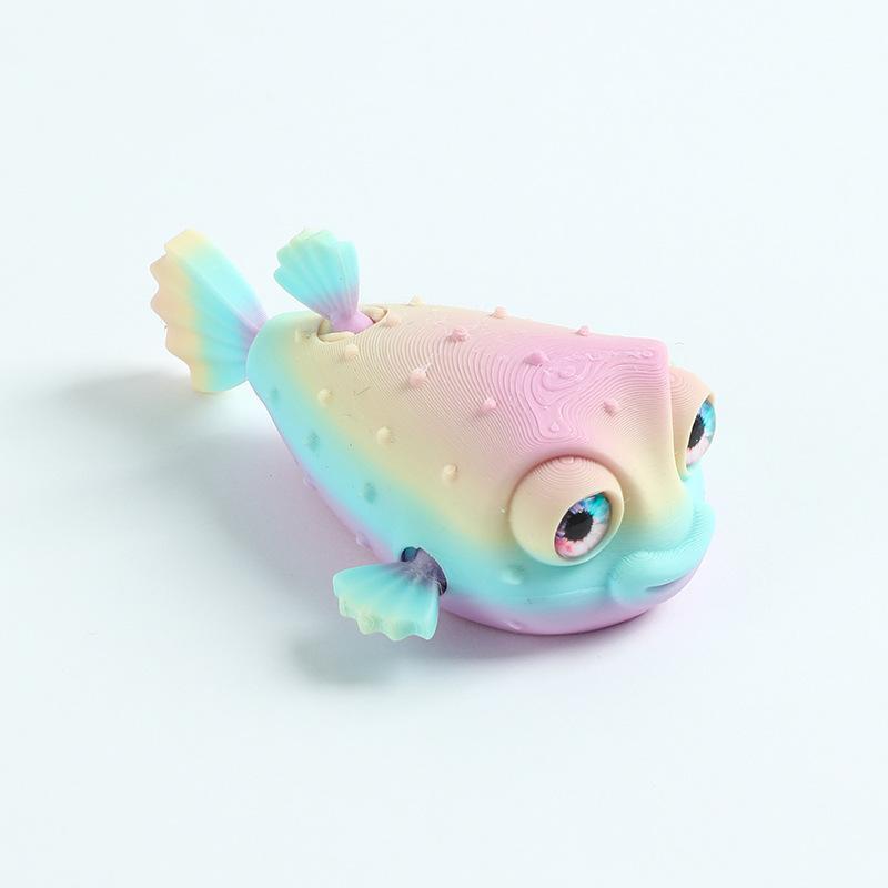 Simulation Of Marine Animals New 3D Printing Cute Puffer Fish Toys Joints Movable Simulation Eyes Kids Toy Gifts Home Decoration
Simulation Of Marine Animals New 3D Printing Cute Puffer Fish Toys Joints Movable Simulation Eyes Kids Toy Gifts Home Decoration