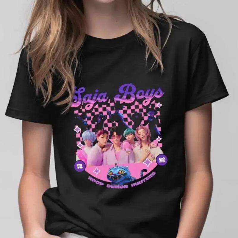 Винтажная футболка с принтом KPop Demon Hunters, корейское аниме, футболка с коротким рукавом, летняя футболка для девочки/мальчика, повседневные топы, одежда с круглым вырезом 100
Винтажная футболка с принтом KPop Demon Hunters, корейское аниме, футболка с коротким рукавом, летняя футболка для девочки/мальчика, повседневные топы, одежда с круглым вырезом 100