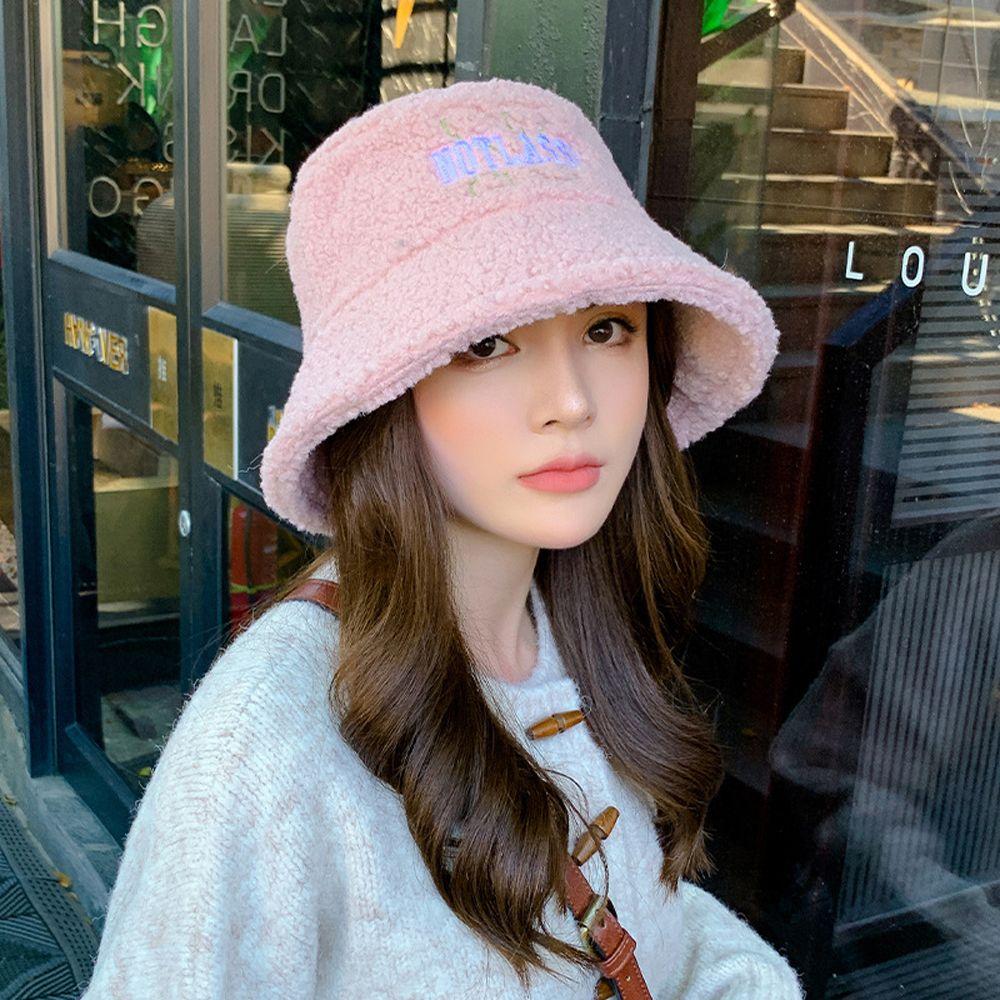 Plush Lamb Wool Pot Caps Sunhats Korean Fisherman Caps Women Bucket Hats Sunscreen Basin Caps горячий розовый
Plush Lamb Wool Pot Caps Sunhats Korean Fisherman Caps Women Bucket Hats Sunscreen Basin Caps горячий розовый