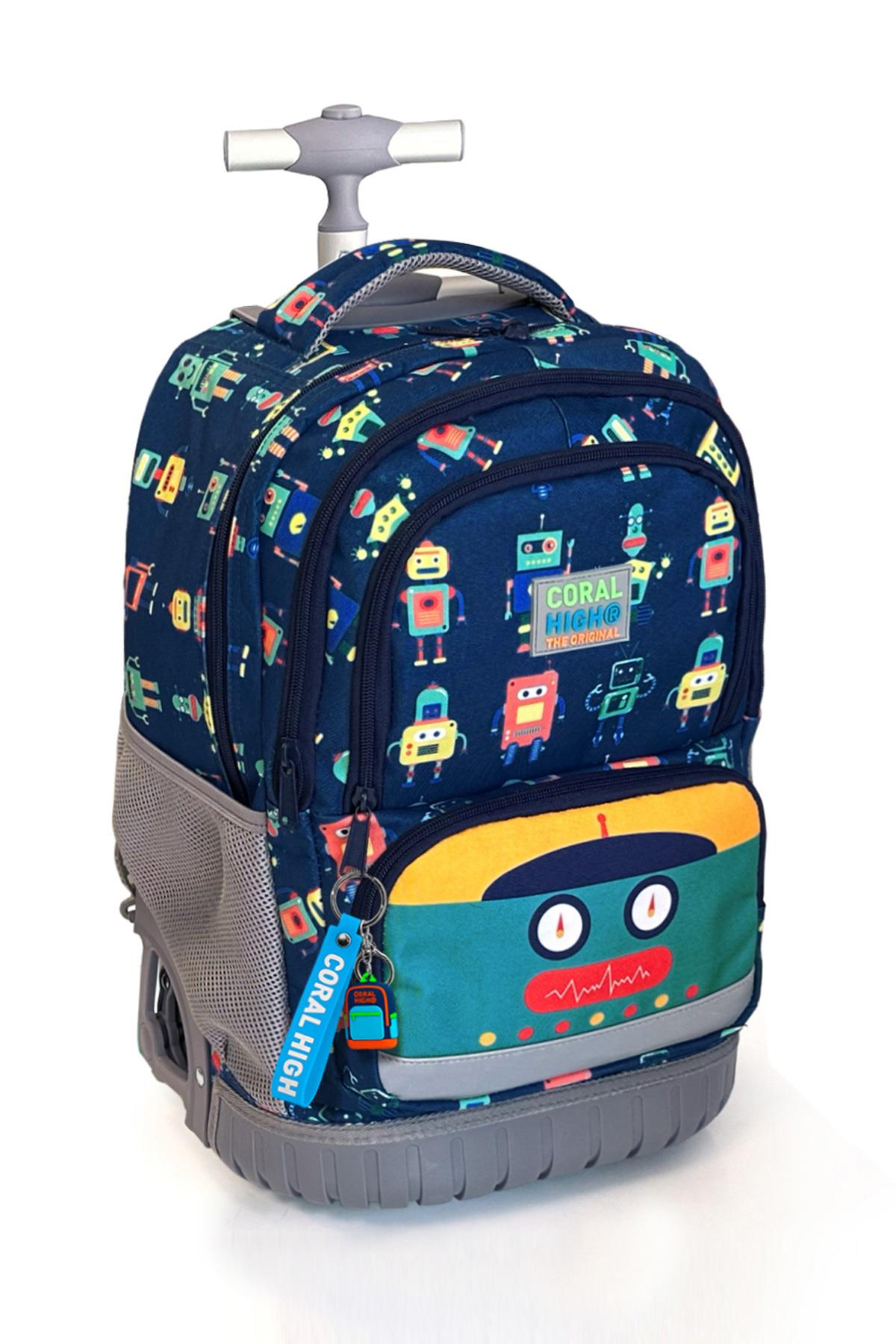 Coral High Kids Robot Desenli, Lacivert Renkli, İki Kademeli Çekçekli, Sırt Ve Okul Çantası 24025
Coral High Kids Robot Desenli, Lacivert Renkli, İki Kademeli Çekçekli, Sırt Ve Okul Çantası 24025