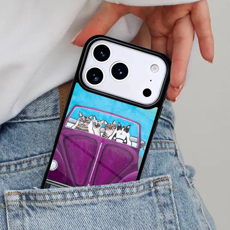 Hippy Peace Bus Cat soft Phone Case for iPhone 16e 15 14 13 12 17 Pro Max Plus Air 17pro Cover Coque iPhone 12 mini
Hippy Peace Bus Cat soft Phone Case for iPhone 16e 15 14 13 12 17 Pro Max Plus Air 17pro Cover Coque iPhone 12 mini