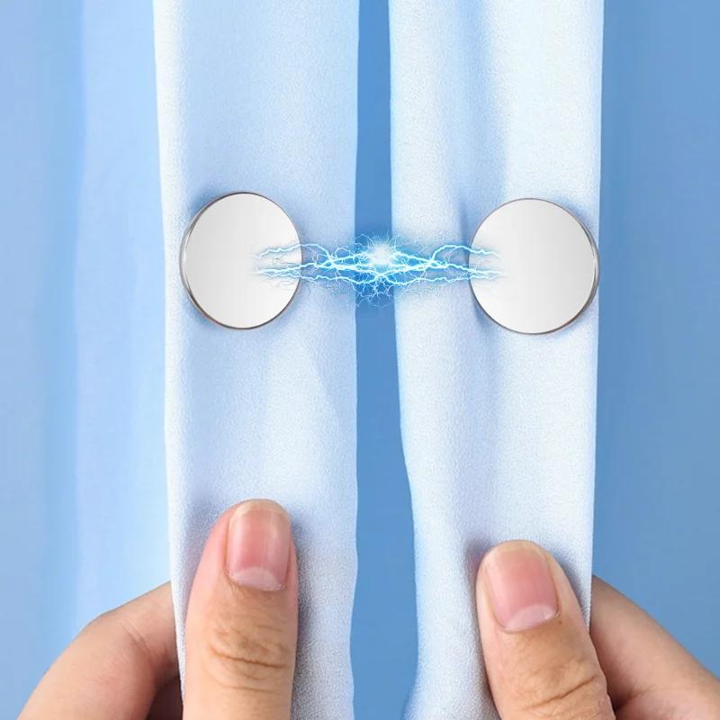 10-1Pairs Metal Magnetic Curtain Button Holder Detachable Window Screen Close Magnet Buckle Lightproof Room Curtain Closure Clip
10-1Pairs Metal Magnetic Curtain Button Holder Detachable Window Screen Close Magnet Buckle Lightproof Room Curtain Closure Clip
