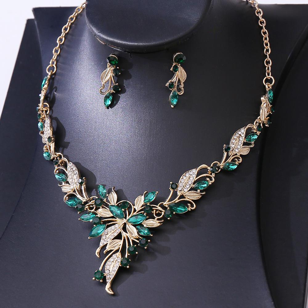 DIEZI 6 Colors Luxury Opal Crystal Necklace Earrings Wedding Jewelry Sets For Women Girls Bridal Flower Rhinestone Jewelry
DIEZI 6 Colors Luxury Opal Crystal Necklace Earrings Wedding Jewelry Sets For Women Girls Bridal Flower Rhinestone Jewelry