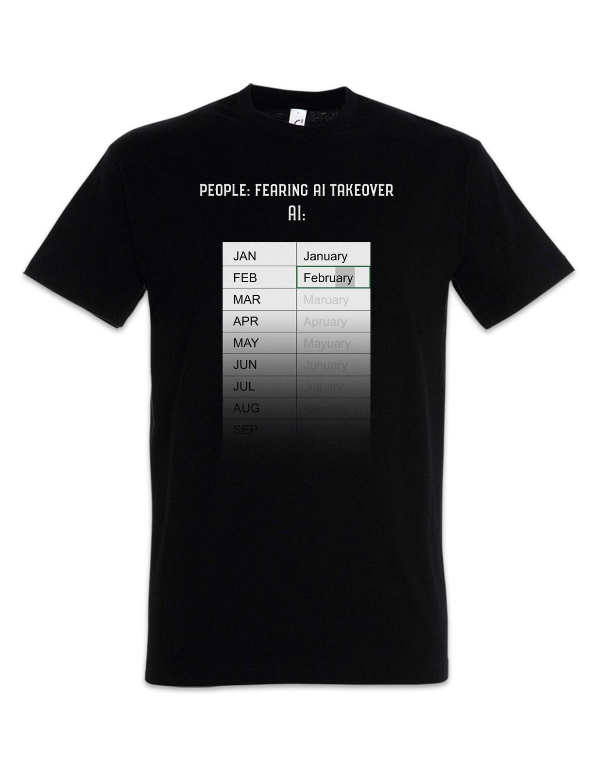 People Fearing AI Takeover T-Shirt Mens Womens Tees Top Fun Excel Computer Science Scientist Nerd 4XL
People Fearing AI Takeover T-Shirt Mens Womens Tees Top Fun Excel Computer Science Scientist Nerd 4XL