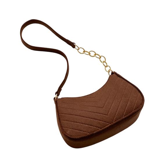 Women Felt Underarm Bag Fashion Shoulder Bag Stylish Top Handle Bag Quilted Handbag Stylish Hobo Bag for Shopping Dating Commuting кавовий
Women Felt Underarm Bag Fashion Shoulder Bag Stylish Top Handle Bag Quilted Handbag Stylish Hobo Bag for Shopping Dating Commuting кавовий