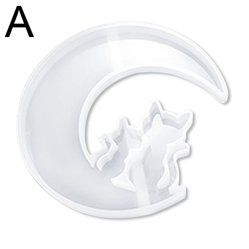 Силиконовые серьги формы ожерелье серьги подвеска смоляные формы капля висячие серьги смоляные формы ювелирные инструменты кошка сидит на луне