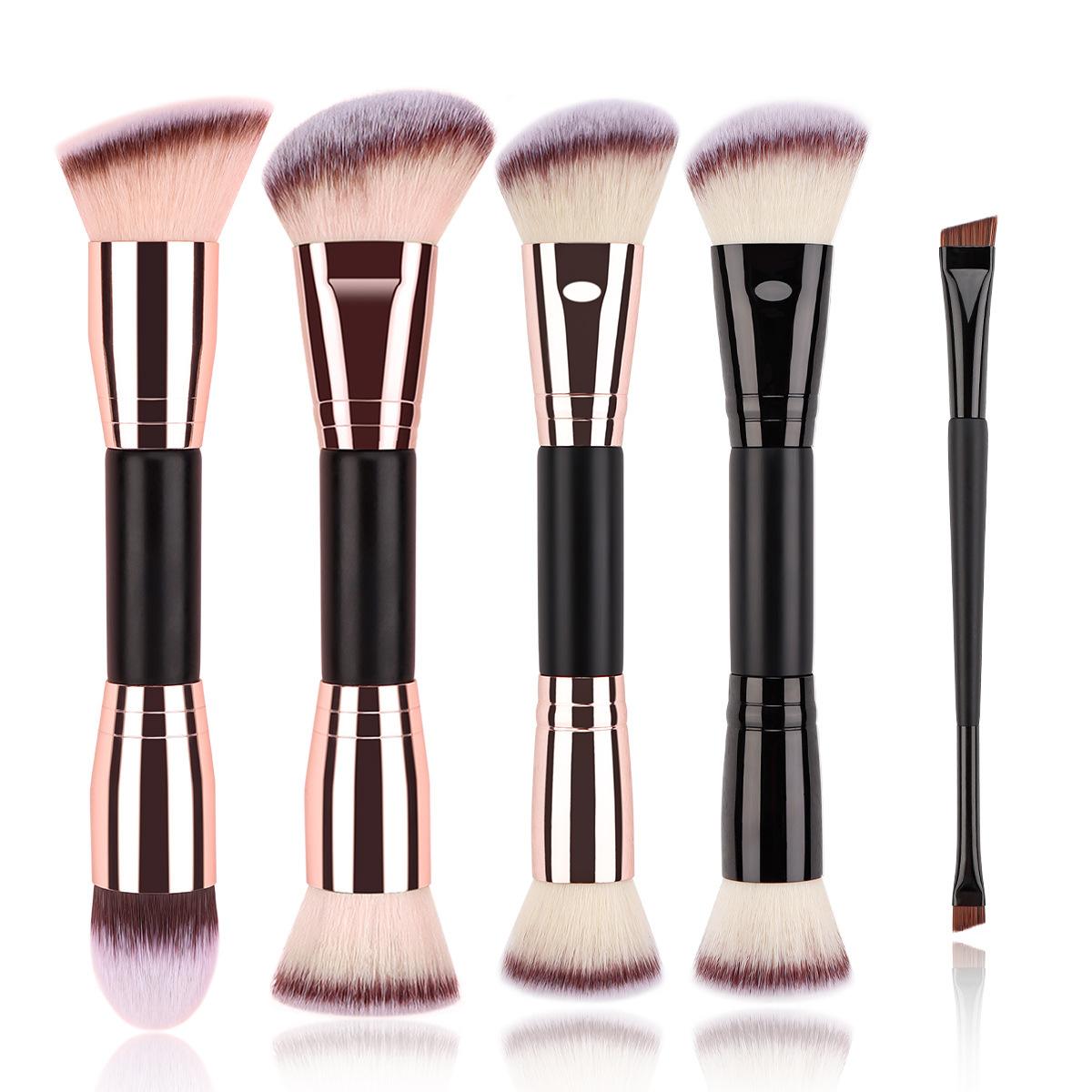 5pcs Basic Makeup Brushes Set Dual-ended Foundations Powder Blush Details for Eyeshadow Brushes Beginner Travel
5pcs Basic Makeup Brushes Set Dual-ended Foundations Powder Blush Details for Eyeshadow Brushes Beginner Travel